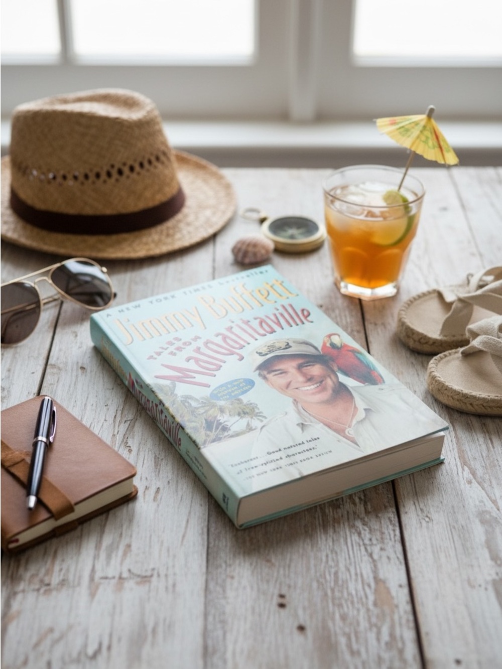 Margaritaville Paperback Book - Light Blue Cover